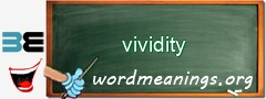 WordMeaning blackboard for vividity
